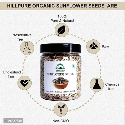 Hillpure Organic Sunflower Seeds, Raw Sunflower Seeds, Authentic and Natural for Healthy Diet, For Weight Management (300 gm)-thumb3