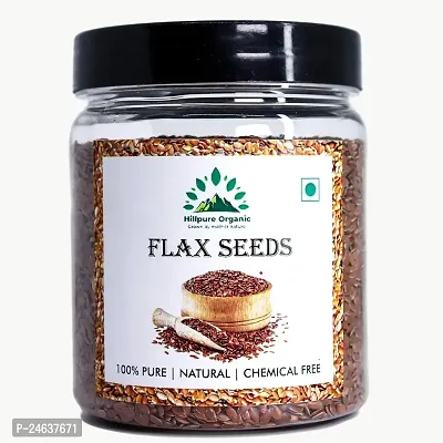 Hillpre Organic Flaxseeds, Alsi Seeds, Rich in Fibre and Omega-3, Raw Flaxseeds (300 gm)