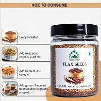 Hillpre Organic Flaxseeds, Alsi Seeds, Rich in Fibre and Omega-3, Raw Flaxseeds (300 gm)-thumb3