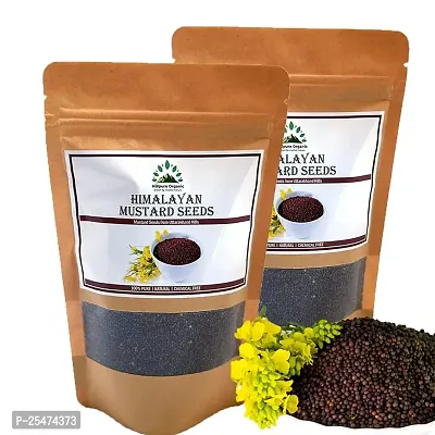 Hillpure Organic Himalayan Black Mustard seeds | Kali Sarso | For Cooking | Tadka | (250gm + 250gm)