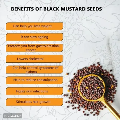 Hillpure Organic Himalayan Black Mustard seeds | Kali Sarso | For Cooking | Tadka | (250gm + 250gm)-thumb3