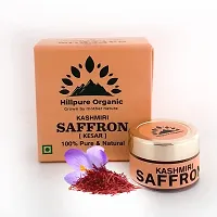 Hillpure Organic Kashmiri Saffron | Keshar | Lab Tested Certified Grade A+ (1gm + 1 gm)-thumb1