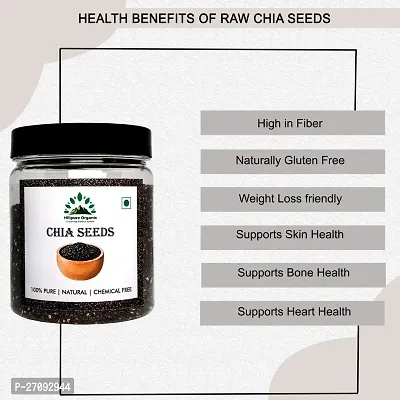 Hillpure Organic Chia Seeds, Raw Chia Seeds, Edible Seeds, For Weight Loss, Rich in Omega 3 (300 + 300 gm), Pack of 2-thumb4