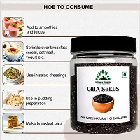 Hillpure Organic Chia Seeds, Raw Chia Seeds, Edible Seeds, For Weight Loss, Rich in Omega 3 (300 + 300 gm), Pack of 2-thumb2