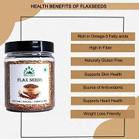 Hillpure Organic Flaxseeds, Alsi Seeds, Rich in Fibre and Omega-3, Raw Flaxseeds (300 + 300 gm), Pack of 2-thumb2