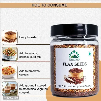 Hillpure Organic Flaxseeds, Alsi Seeds, Rich in Fibre and Omega-3, Raw Flaxseeds (300 + 300 gm), Pack of 2-thumb4