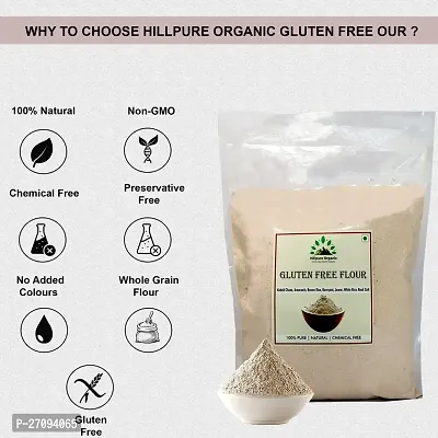 Hillpure Organic Gluten Free Flour, 6 Gluten Free Grains in 1, Gluten Free Atta, Diabetic Friendly (1 + 1Kg), Pack of 2-thumb2