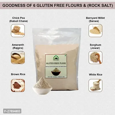 Hillpure Organic Gluten Free Flour, 6 Gluten Free Grains in 1, Gluten Free Atta, Diabetic Friendly (1 + 1Kg), Pack of 2-thumb3