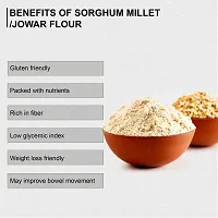 Hillpure Organic Sorghum Flour, Jowar Atta, Naturally Grown, Low Gluten, Rich in Micro-nutrients (1 + 1Kg), Pack of 2-thumb3