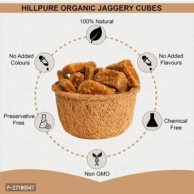 Hillpure Organic Jaggery Cubes, Gud Cubes, Authentic Jaggery Cubes (600 + 600 gm), Pack of 2-thumb3