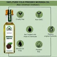 Hillpure Organic Premium Cold Pressed Moringa Seed Oil,100% Pure  Natural for Face, Hair  body (65 + 65ml, Glass Bottle), Pack of 2-thumb1