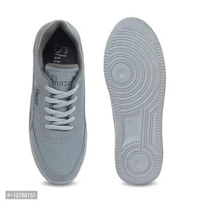 SHUZER68 Trendy Premium Comfortable Light Weight Sneakers for Men (Grey, Numeric_6)-thumb5