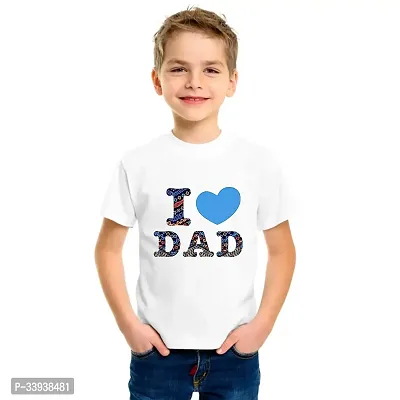 Stylish White Polyester Printed Tees For Boys-thumb0