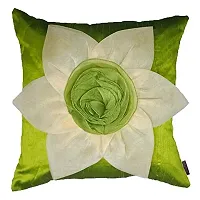 indoAmor Comfortable Flower Silk Cushion Covers - Set Of 2-thumb2