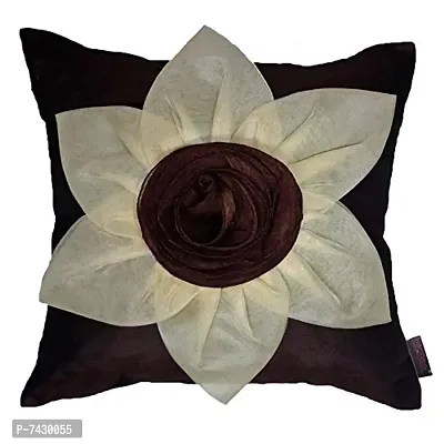 indoAmor Comfortable Flower Silk Cushion Covers - Set Of 2-thumb3