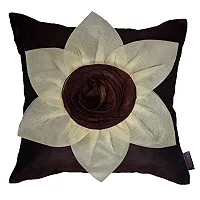 indoAmor Comfortable Flower Silk Cushion Covers - Set Of 2-thumb1