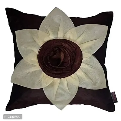 indoAmor Comfortable Flower Silk Cushion Covers - Set Of 2-thumb2