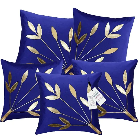 Comfortable Silk Cushion Covers Set Of 5