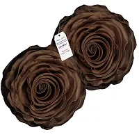 indoAmor Comfortable Rose Design Super Satin Cushion Covers - Set Of 5-thumb4