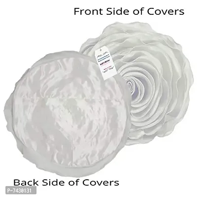 indoAmor Comfortable Rose Design Super Satin Cushion Covers - Set Of 5-thumb4
