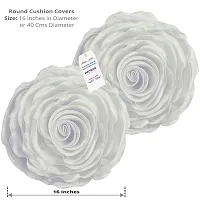 indoAmor Comfortable Rose Design Super Satin Cushion Covers - Set Of 5-thumb2