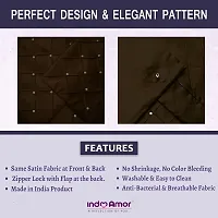 indoAmor Comfortable Pintex Crystal Stone Work Satin Throw / Pillow Cushion Covers - Set Of 7-thumb3