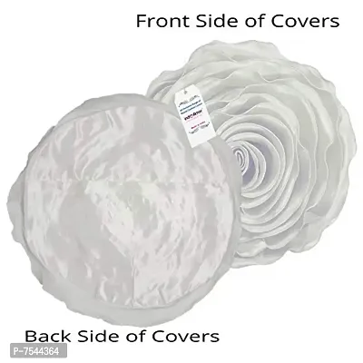 indoAmor Rose Design Super Satin Cushion Covers, 16x16 Inches (Multicolor) - Set of 5-thumb4