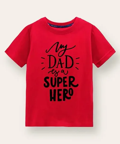 Tshirt for Boys Girls Dad Super Hero