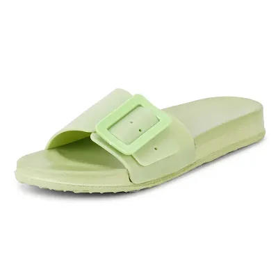 Kraasa  Slides with extra Cushion for Women and Girls | Walking Flip Flops| Indoor and Outdoor Slides Pista UK 3