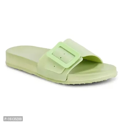 Kraasa  Slides with extra Cushion for Women and Girls | Walking Flip Flops| Indoor and Outdoor Slides Pista UK 3-thumb3
