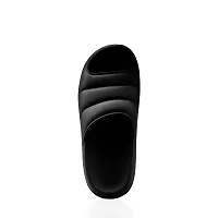 Kraasa Cloud Slides for Men  Women | Pillow Slippers Non-Slip Shower Slides | Indoor and Outdoor Slides Black UK 6-thumb1