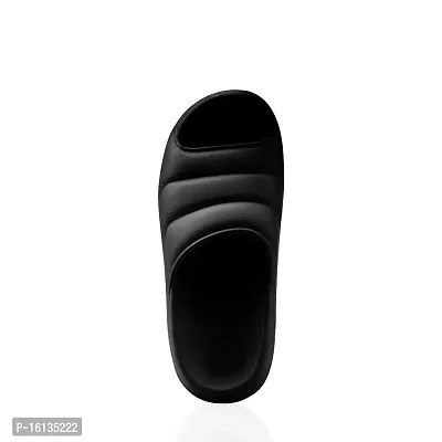 Kraasa Cloud Slides for Men  Women | Pillow Slippers Non-Slip Shower Slides | Indoor and Outdoor Slides Black UK 6-thumb2