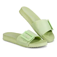 Kraasa  Slides with extra Cushion for Women and Girls | Walking Flip Flops| Indoor and Outdoor Slides Pista UK 3-thumb1