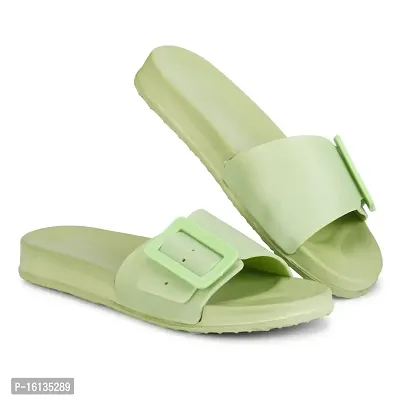Kraasa  Slides with extra Cushion for Women and Girls | Walking Flip Flops| Indoor and Outdoor Slides Pista UK 3-thumb2