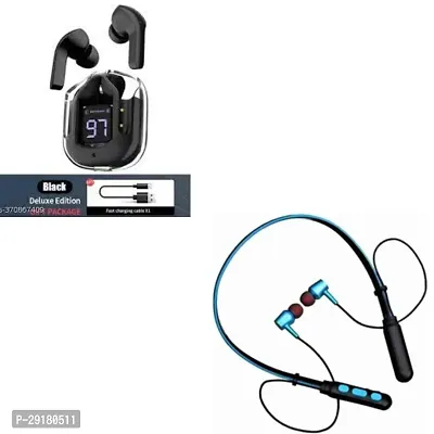 Classy Wireless Bluetooth Ear Bud with Neck Band-thumb0