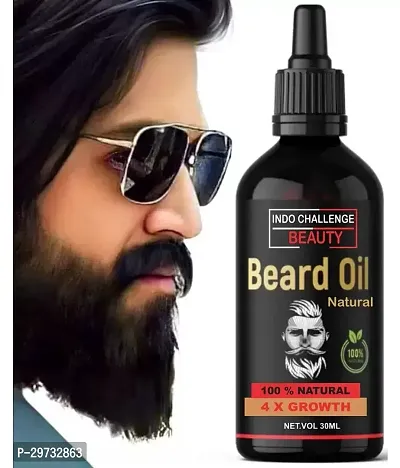 Beard Growth Oil for Thicker and Fuller Beard With 100% Natural Beard Oil for Men. (30 ml )