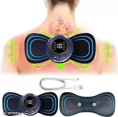 Butterfly Massager with Bluetooth Ultrapods Earbuds with Transparent Charging Case Blue Color ( Pack of 2)-thumb2