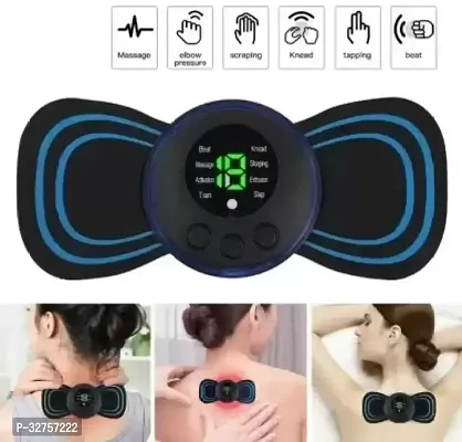 Butterfly Massager with Bluetooth Ultrapods Earbuds with Transparent Charging Case Blue Color ( Pack of 2)-thumb0