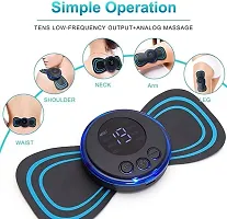 Butterfly Massager with Bluetooth Ultrapods Earbuds with Transparent Charging Case Blue Color ( Pack of 2)-thumb2