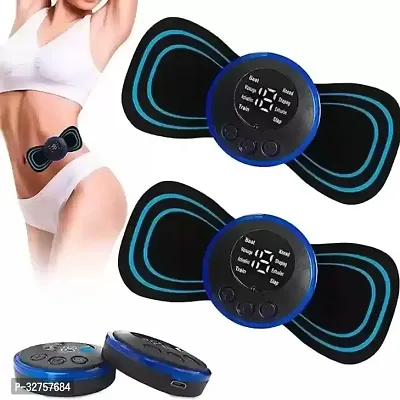 Butterfly Massager with Bluetooth Ultrapods Earbuds with Transparent Charging Case Blue Color ( Pack of 2)-thumb0