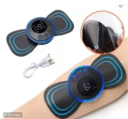 Butterfly Massager with Bluetooth Ultrapods Earbuds with Transparent Charging Case Blue Color ( Pack of 2)