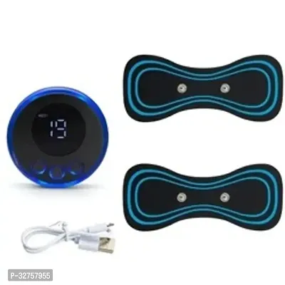 Butterfly Massager with Bluetooth Ultrapods Earbuds with Transparent Charging Case Blue Color ( Pack of 2)