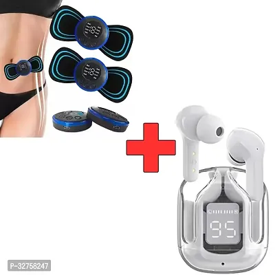 Massager with Ultra Pods Pro, Tws Earbud Bluetooth, Transparent Design ( Pack of 2)-thumb0