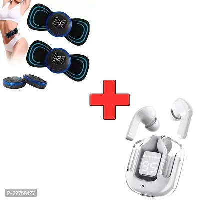 Massager with Ultra Pods Pro, Tws Earbud Bluetooth, Transparent Design ( Pack of 2)