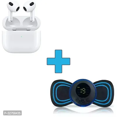 Massager with air  Pods Pro, Tws Earbud Bluetooth, Transparent Design ( Pack of 2)