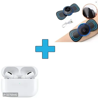 Massager with air  Pods Pro, Tws Earbud Bluetooth, Transparent Design ( Pack of 2)