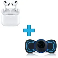 Massager with air  Pods Pro, Tws Earbud Bluetooth, Transparent Design ( Pack of 2)-thumb3