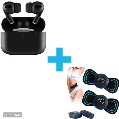 Massager with air  Pods Pro, Tws Earbud Bluetooth, Transparent Design ( Pack of 2)