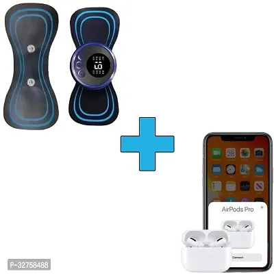 Massager with air  Pods Pro, Tws Earbud Bluetooth, Transparent Design ( Pack of 2)