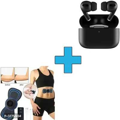 Massager with air  Pods Pro, Tws Earbud Bluetooth, Transparent Design ( Pack of 2)